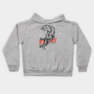 Muay Thai Kickboxing Tiger The Art of Fighting Kids Hoodie